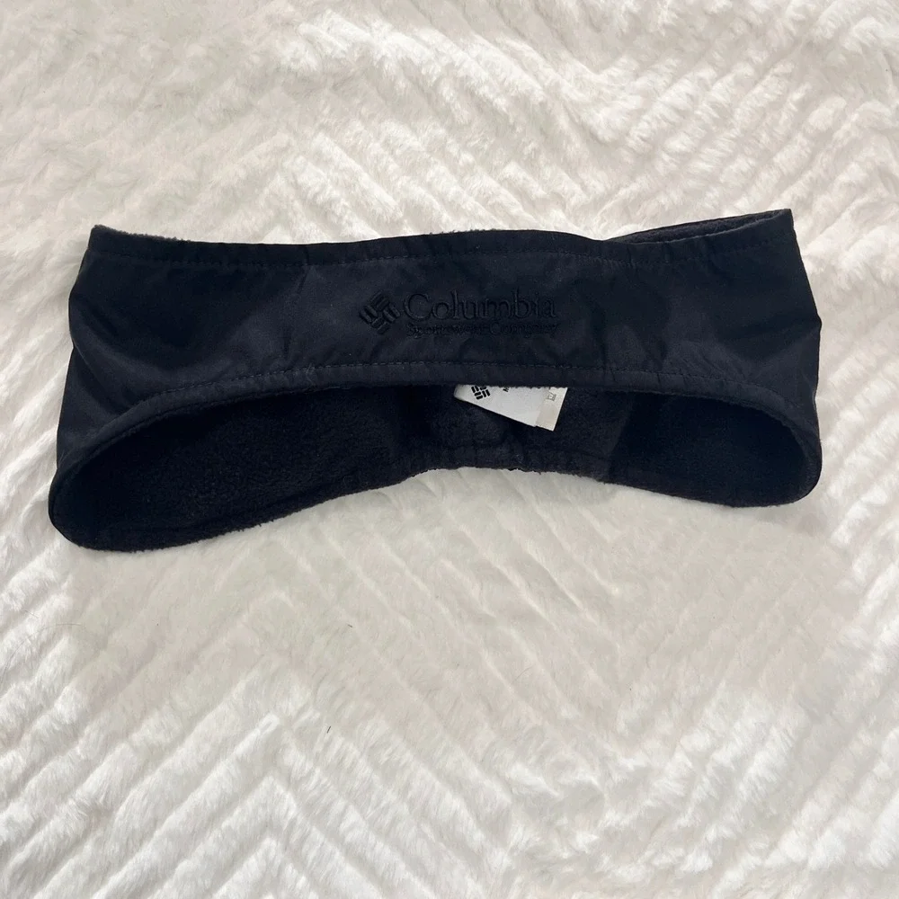 Columbia Black Fleece Lined Ear Warmer Headband Unisex S/M‎ ear muff